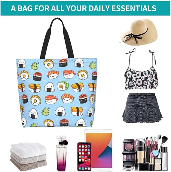 Sunflower Waterproof Tote Bag – Reusable Shoulder Handbag for Women