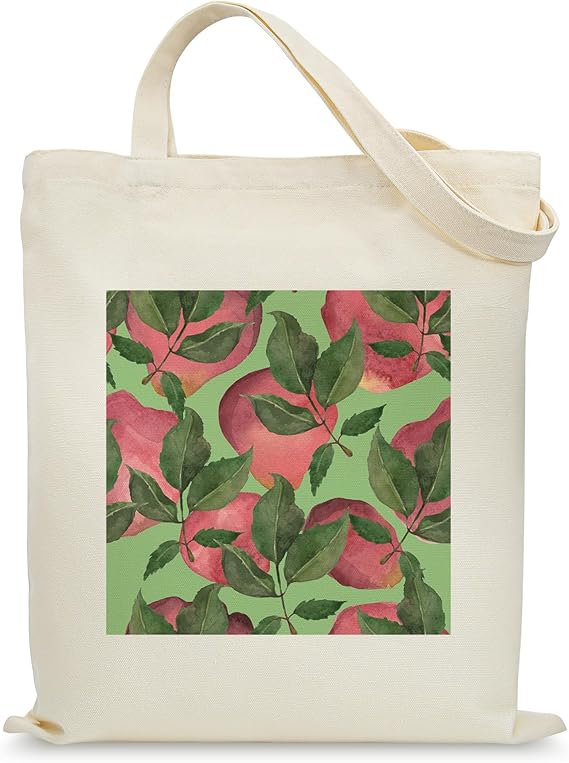 Reusable Canvas Tote Bag with Pockets – Shopping & Grocery Bag for Women