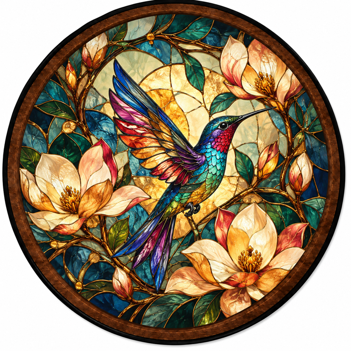 Jewel Hummingbird – Handcrafted LED Wall Art