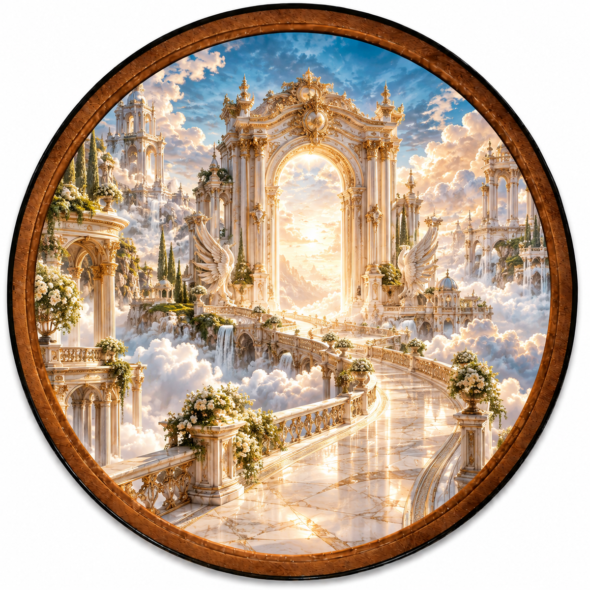 Handcrafted Celestial Heaven Gateway LED Wall Art