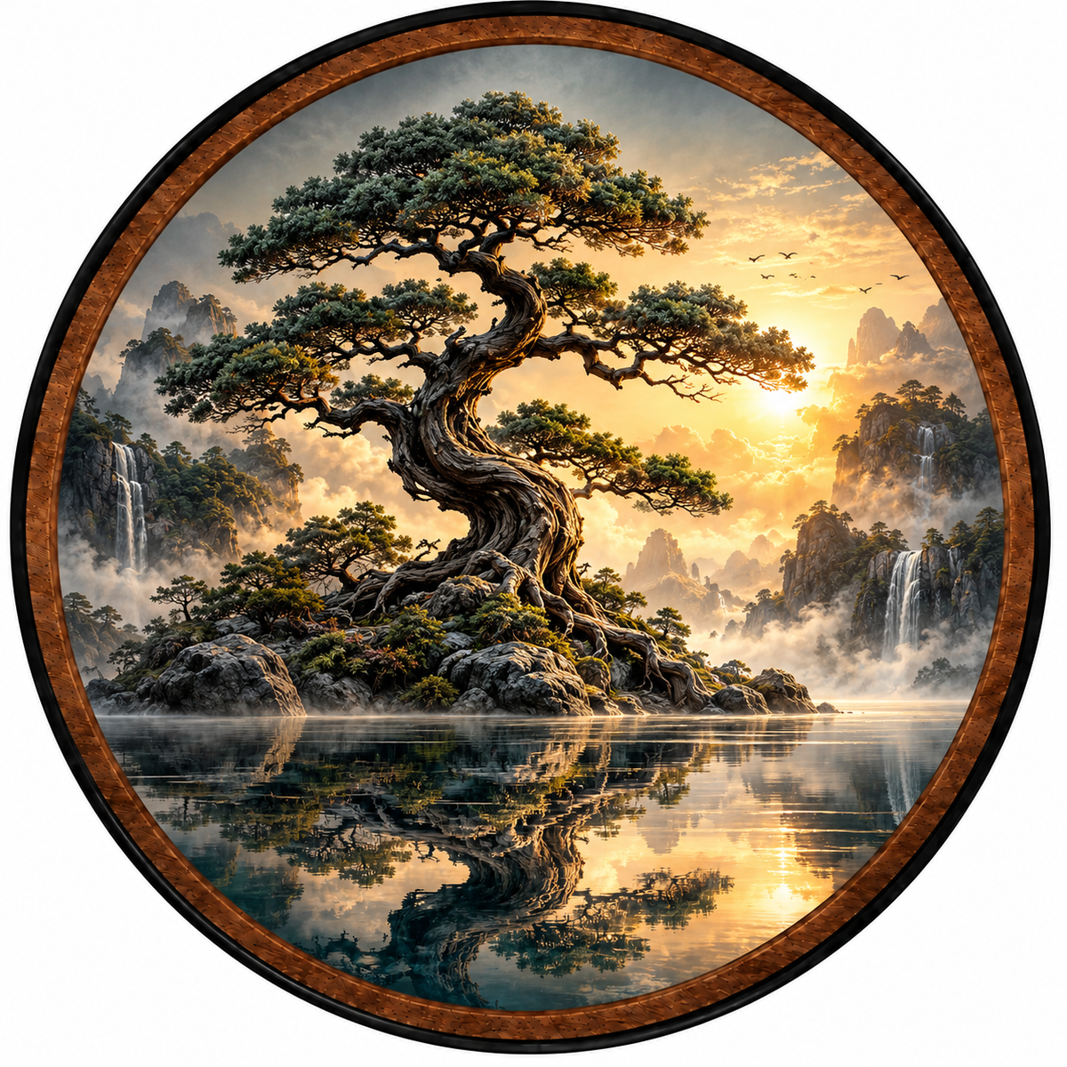 Eternal Bonsai – Handcrafted LED Wall Art