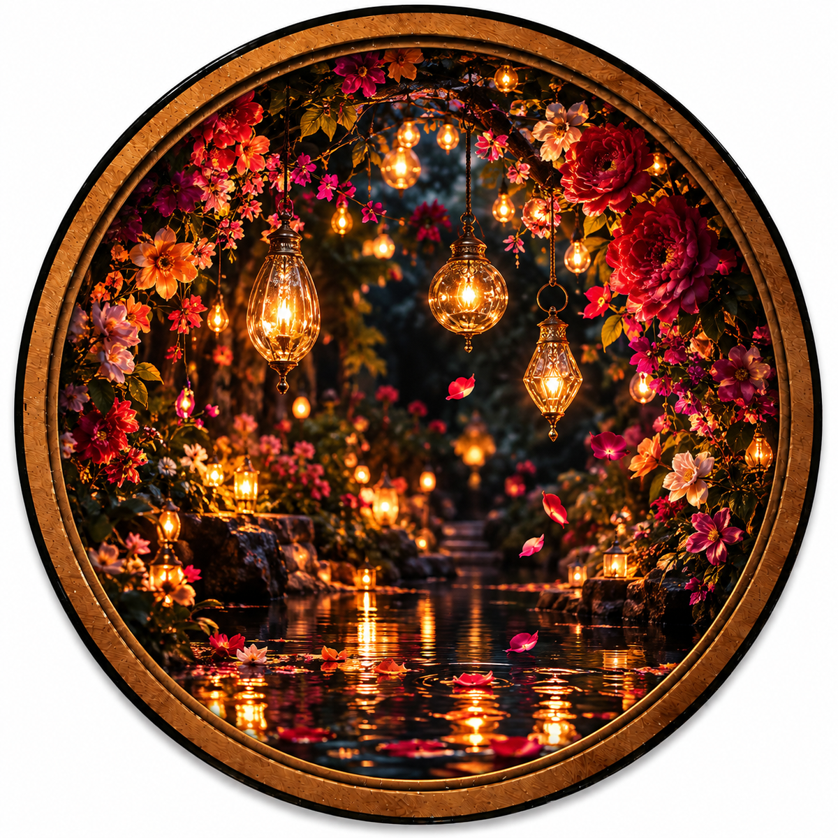 Handcrafted Golden Tree of Life LED Wall Art