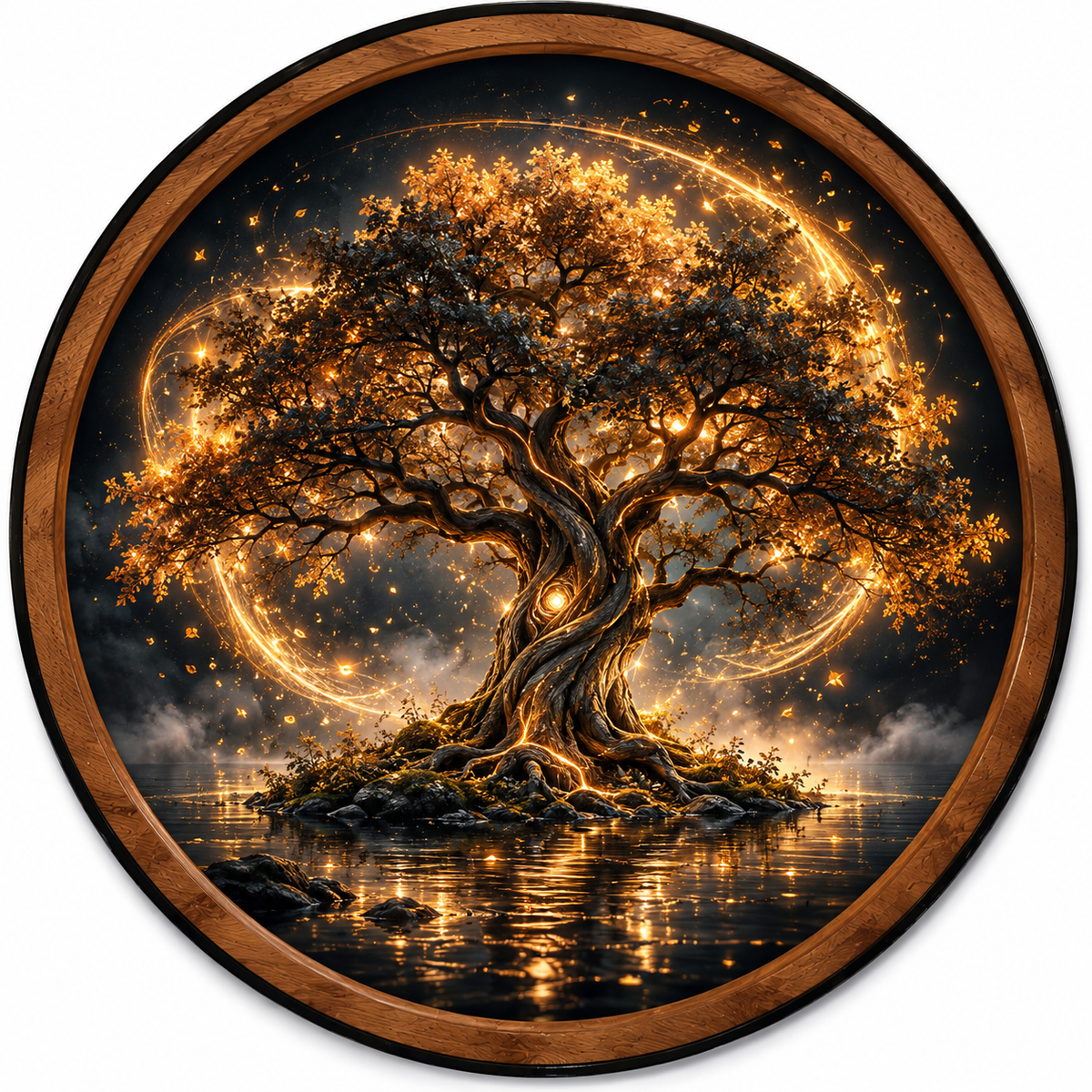 Handcrafted Enchanted Lantern Garden LED Wall Art