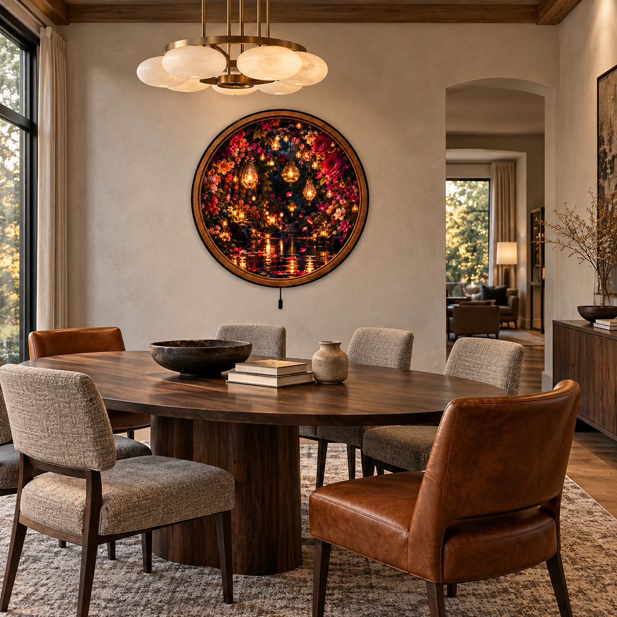 Handcrafted Golden Tree of Life LED Wall Art