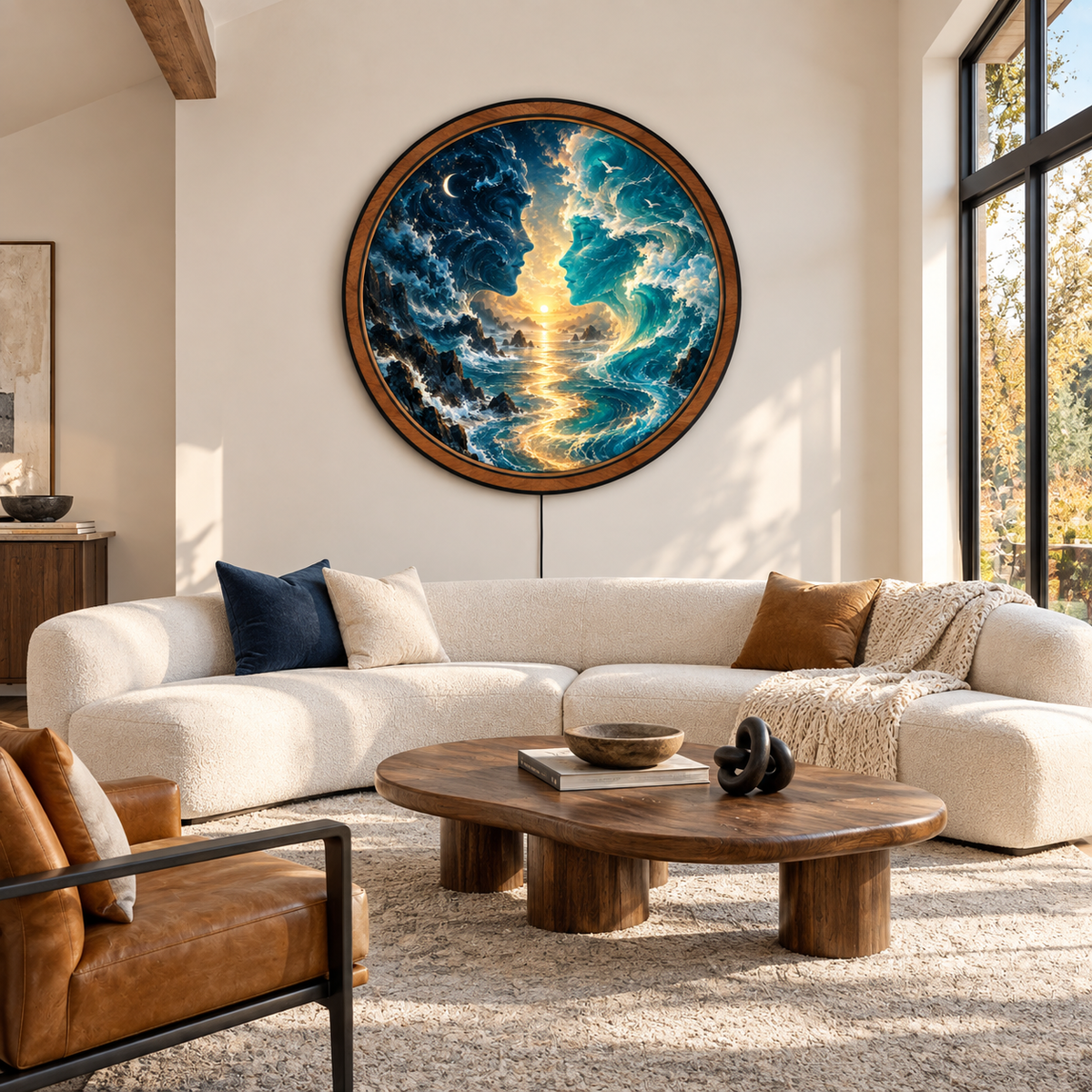 Ocean Souls – Eternal Tide LED Wall Art
