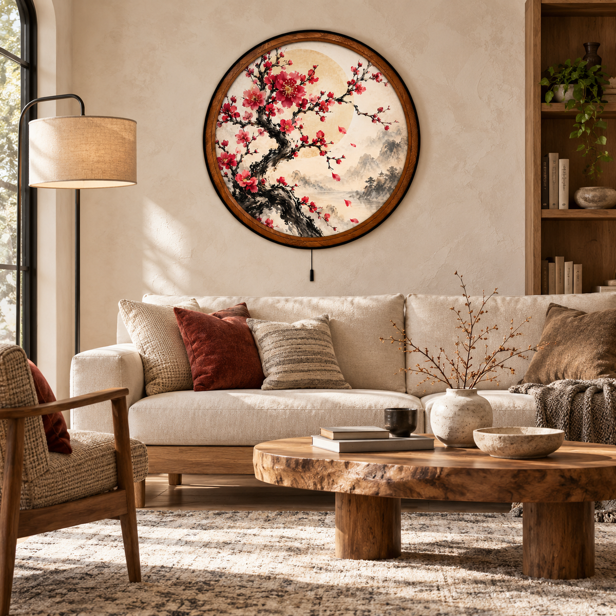 Handcrafted Cherry Blossom LED Wall Art