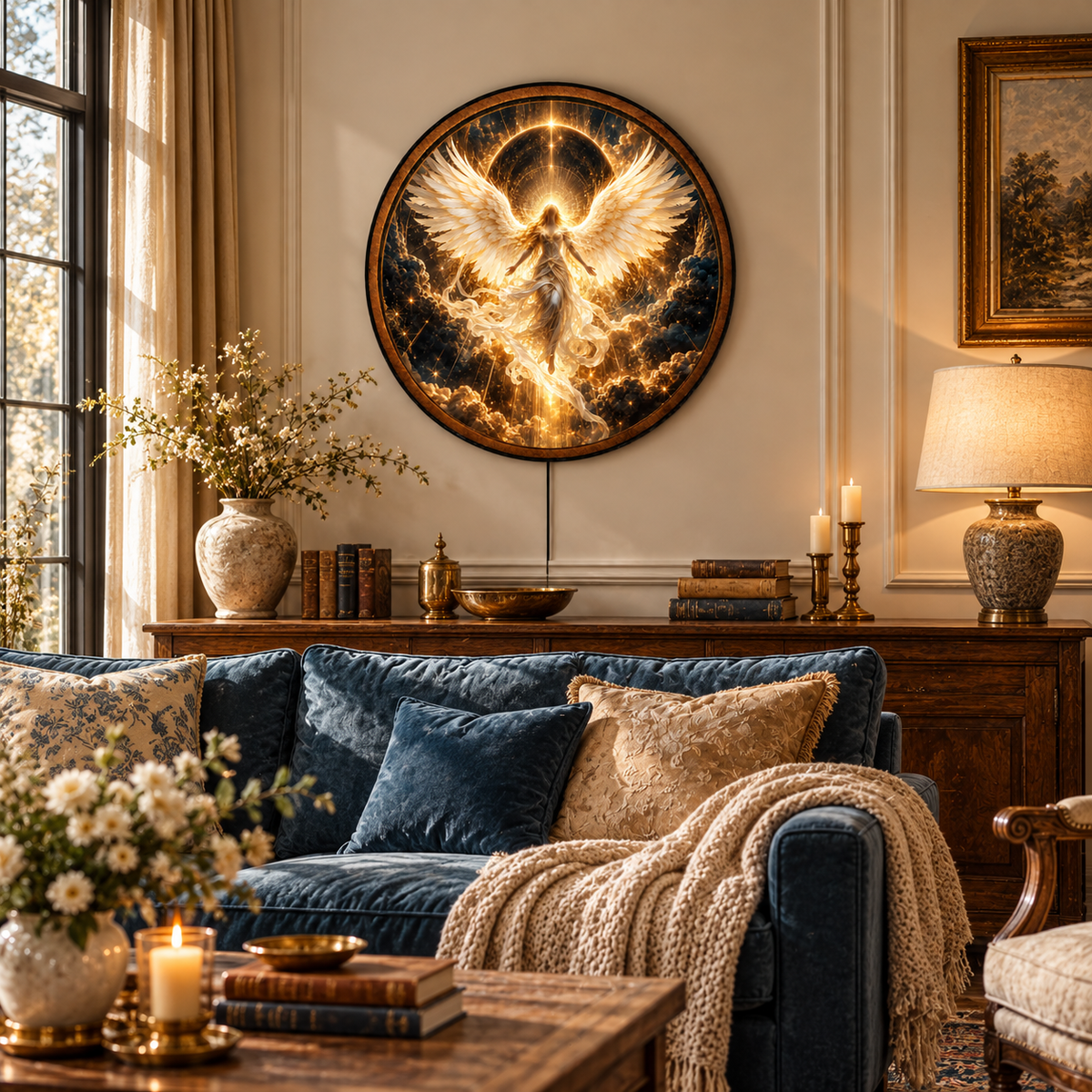 Handcrafted Fire Dragon LED Wall Art – Flaming Eastern Dragon & Lava Orb Fantasy