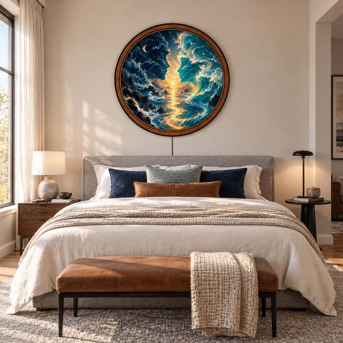 Ocean Souls – Eternal Tide LED Wall Art