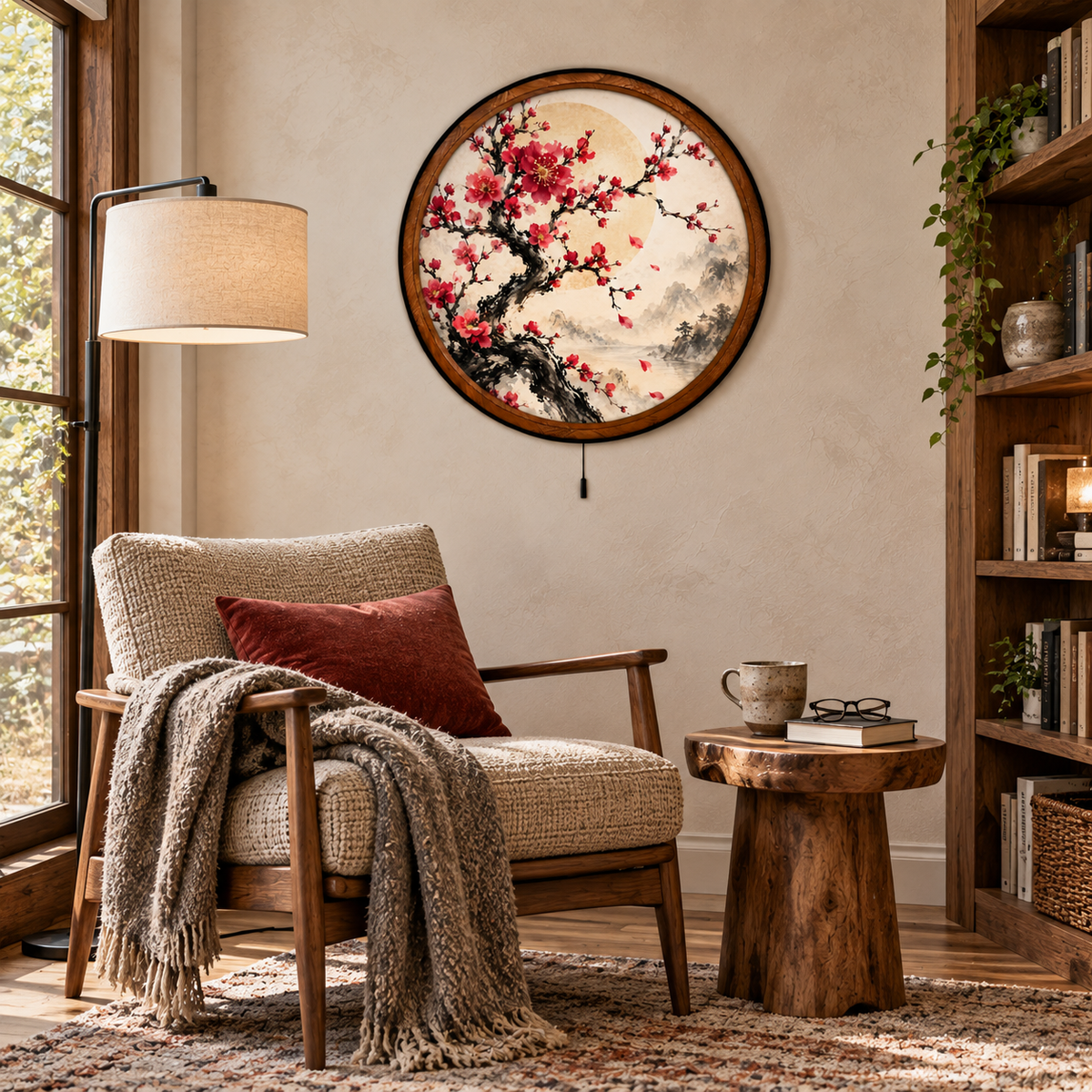 Handcrafted Cherry Blossom LED Wall Art