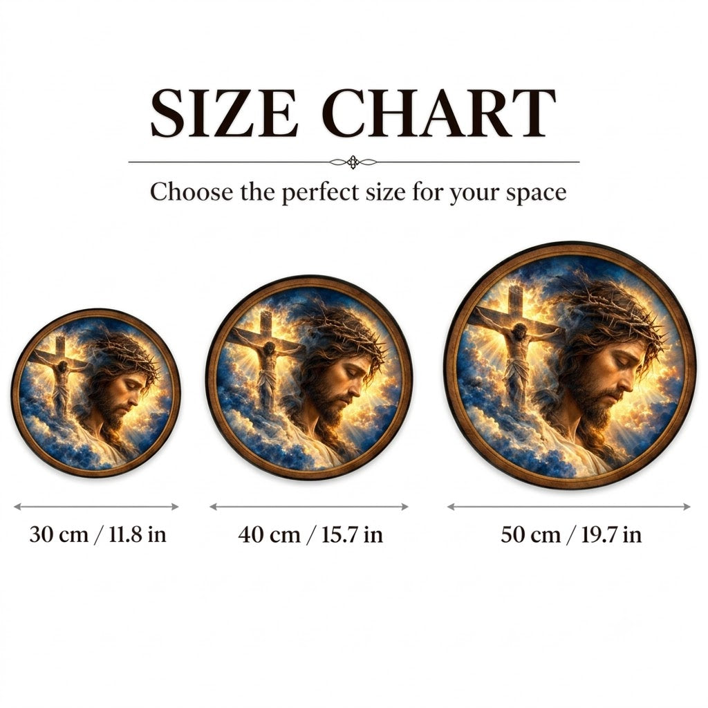 Handcrafted Jesus Christ LED Wall Art – Crown of Thorns, Crucifixion & Divine Light Christian