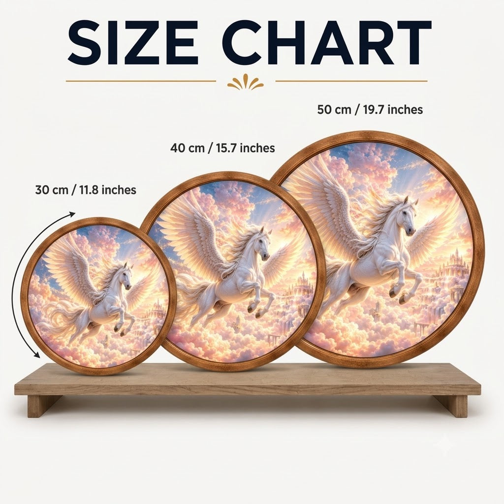 Handcrafted Celestial White Pegasus LED Wall Art