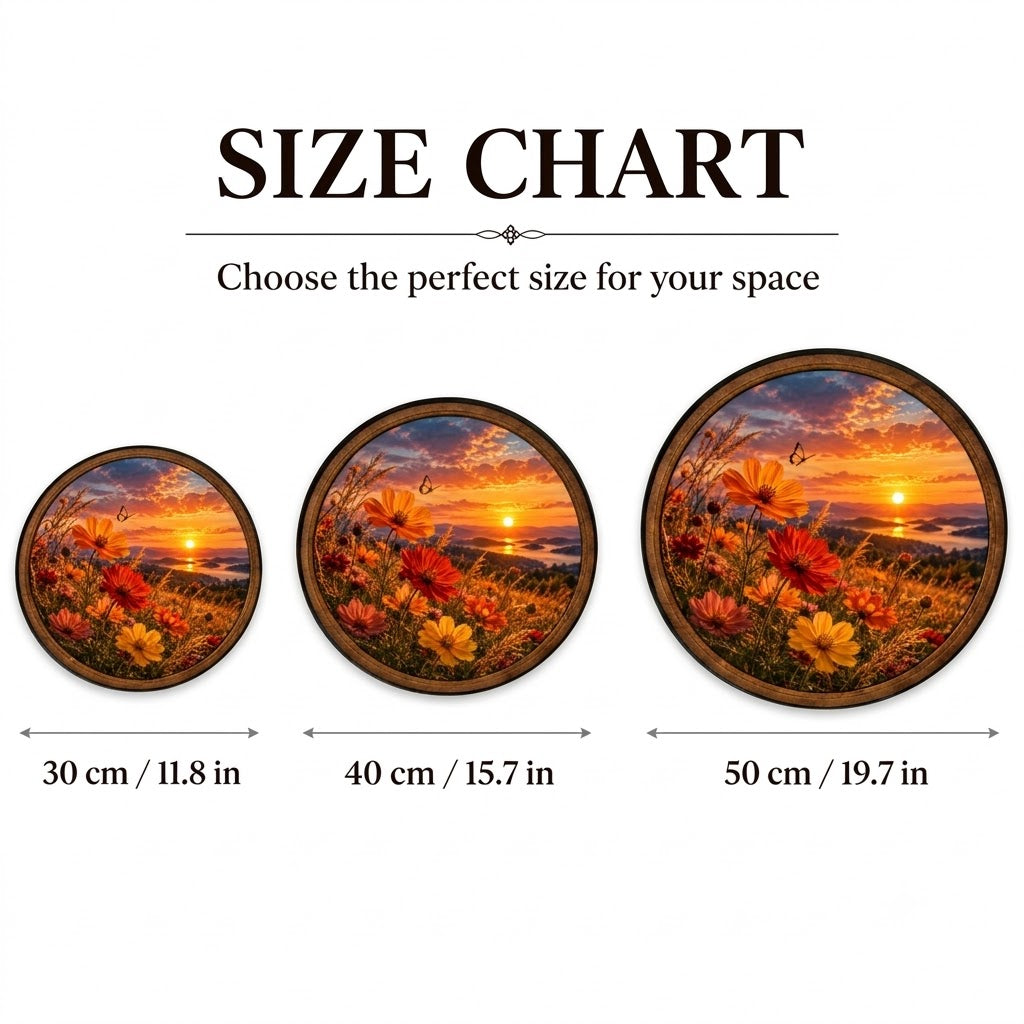 Handcrafted Sunset Wildflower LED Wall Art – Golden Hour Cosmos Flowers & Butterfly Nature