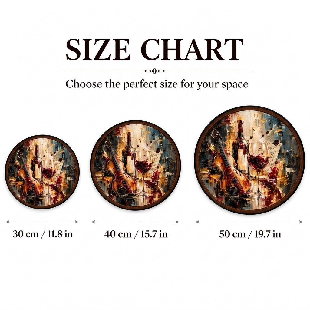 Vintage Wine & Violin – Handcrafted LED Wall Art