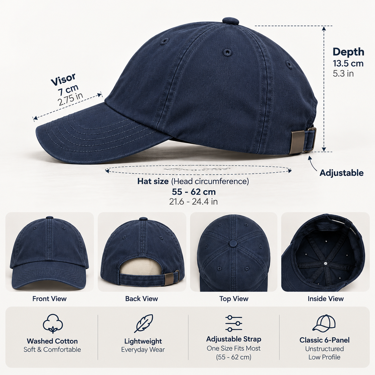 Chill Bear Embroidered Dad Hat