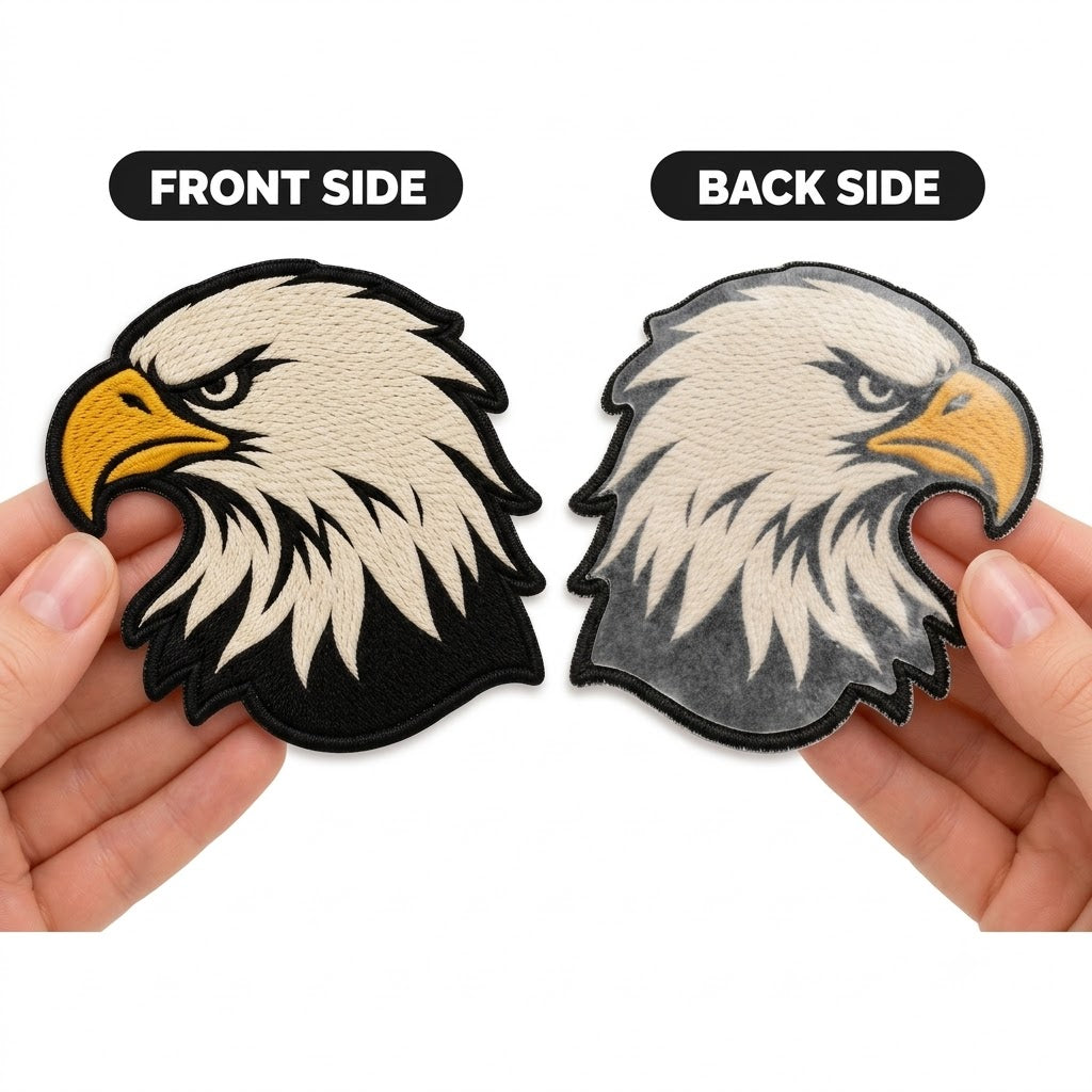 Bald Eagle Iron-On Patch | American Eagle Embroidered Applique