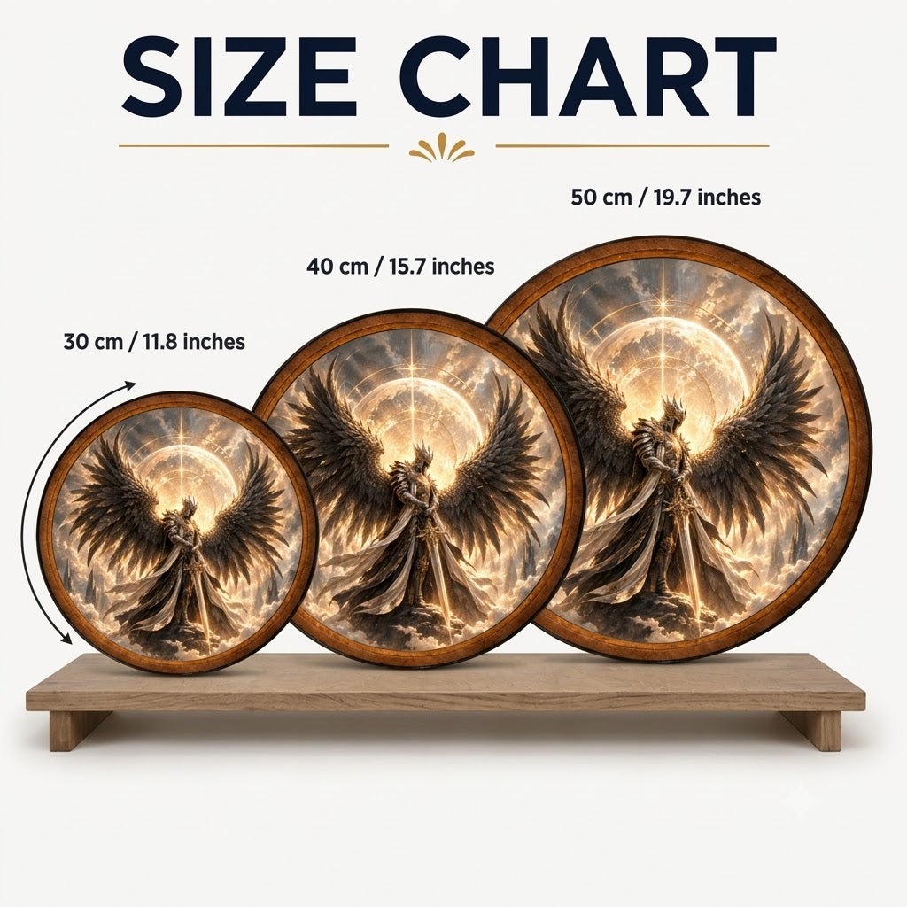 Handcrafted Celestial Guardian Angel LED Wall Art
