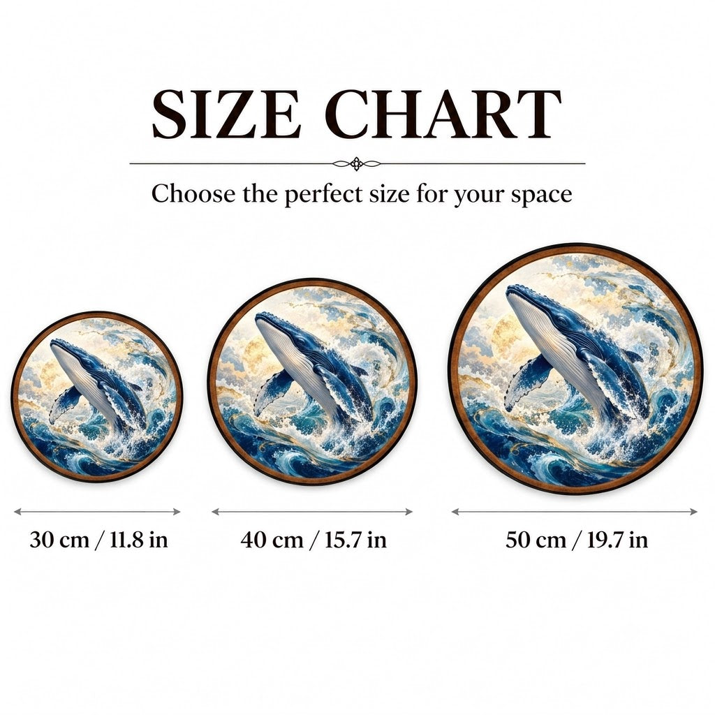 Ocean Majesty – Handcrafted Humpback Whale LED Wall Art