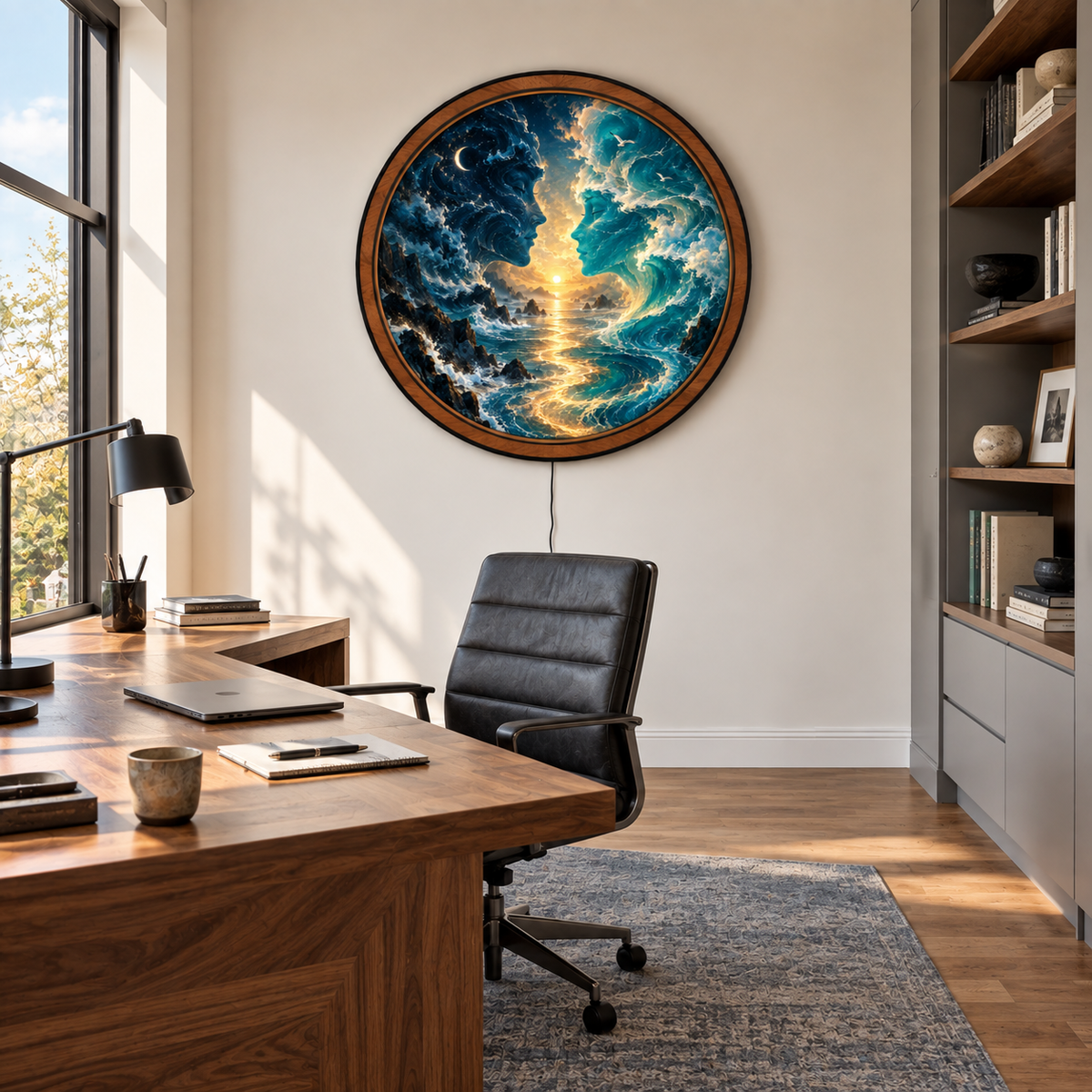 Ocean Souls – Eternal Tide LED Wall Art