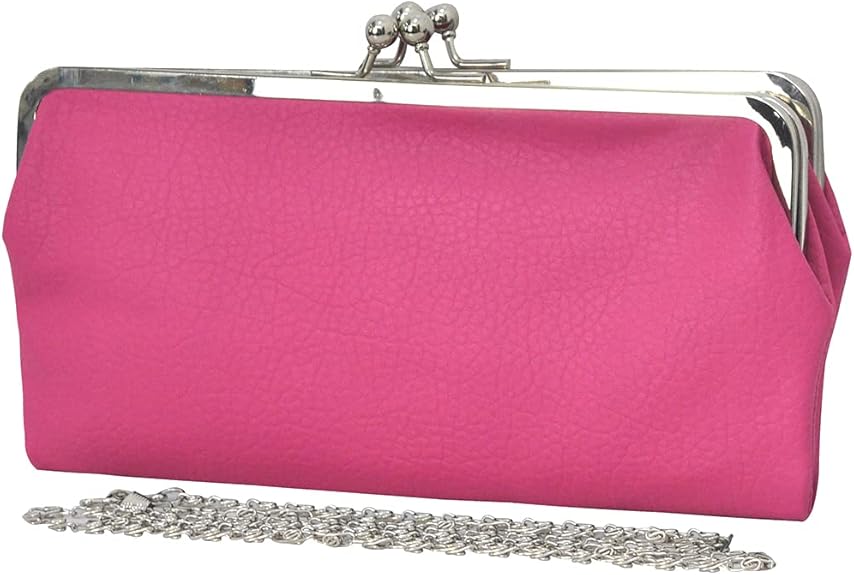 Vintage Double Frame Clutch Purse – Women's Travel Wallet Handbag