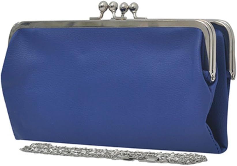 Vintage Double Frame Clutch Purse – Women's Travel Wallet Handbag