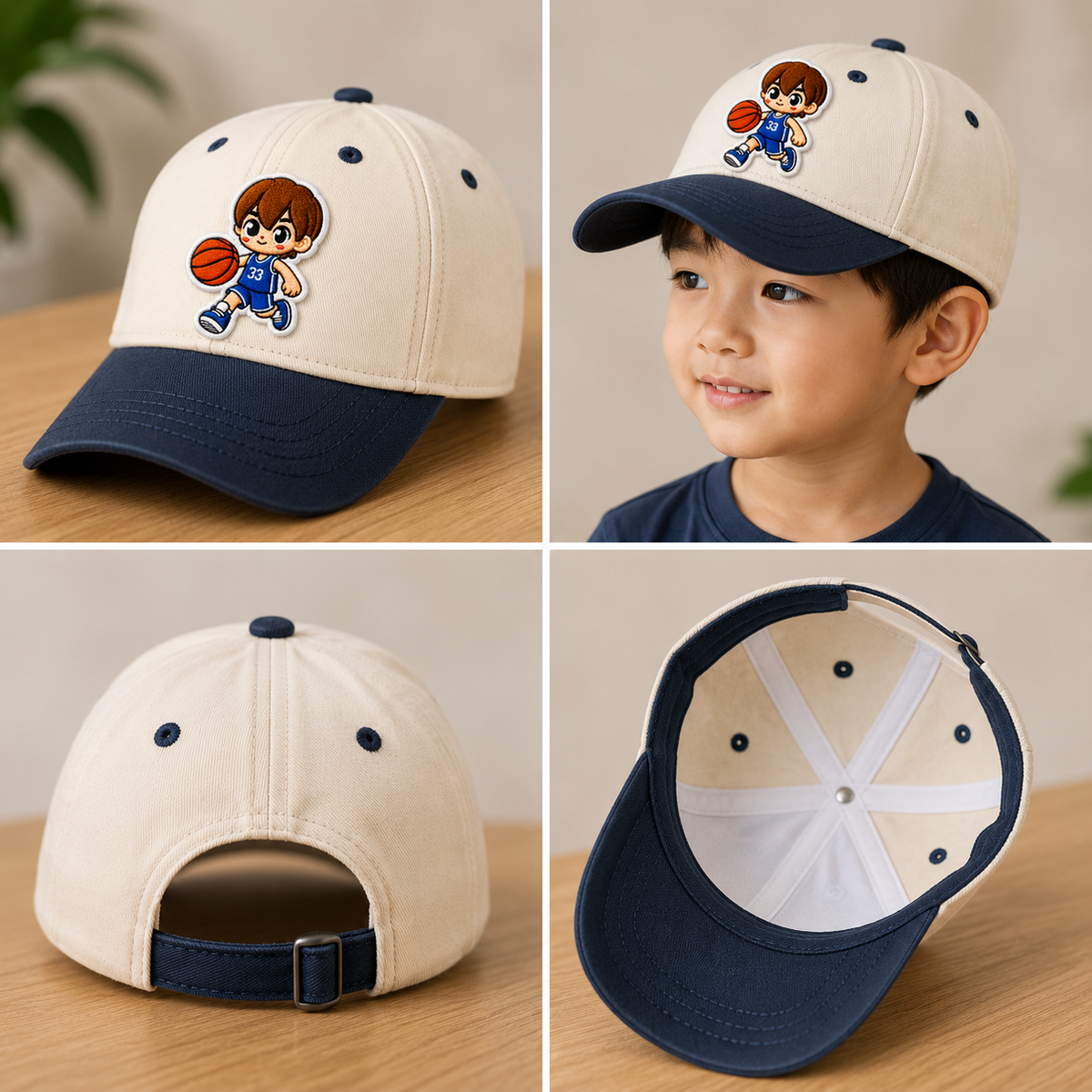 Cute Basketball Boy Embroidered Iron-On Patch – Cartoon Basketball Player Applique