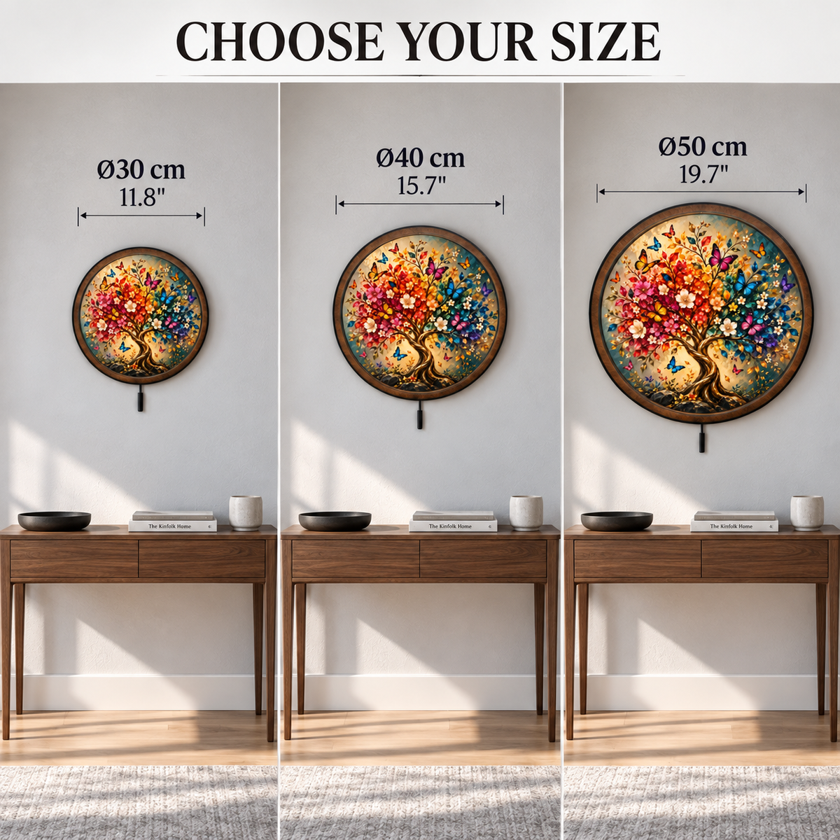 Butterfly Tree of Life – Colorful LED Wall Art