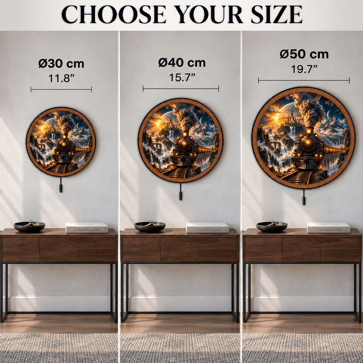 Midnight Express – Golden Realm Train LED Wall Art