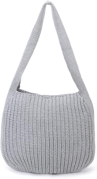 Crochet Tote Bag for Women – Cute Knit Shoulder Bag, Gift-Ready, Daily Use