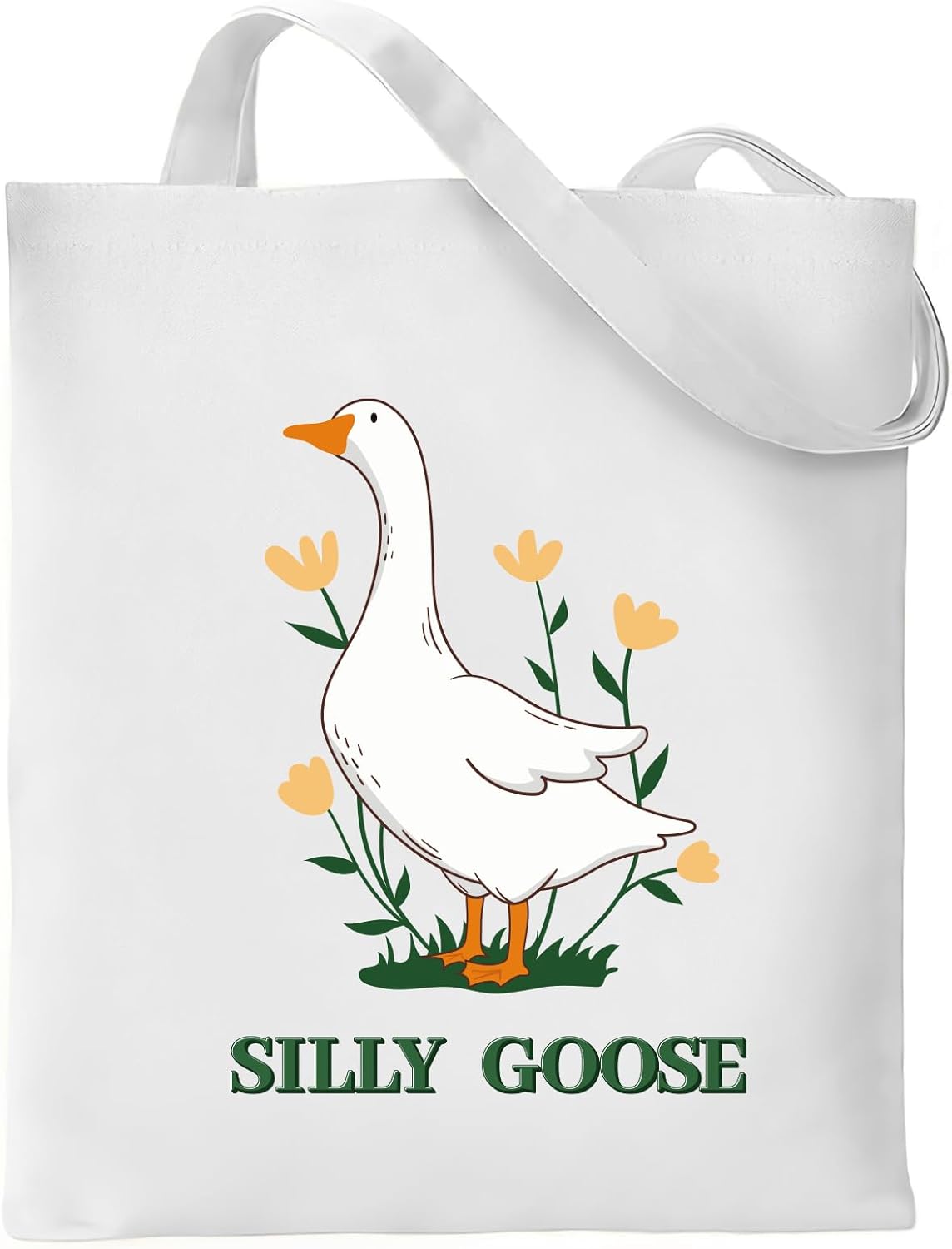 Black Cat Canvas Tote Bag – Cute Floral Gift for Cat Lovers, Shopping or Travel