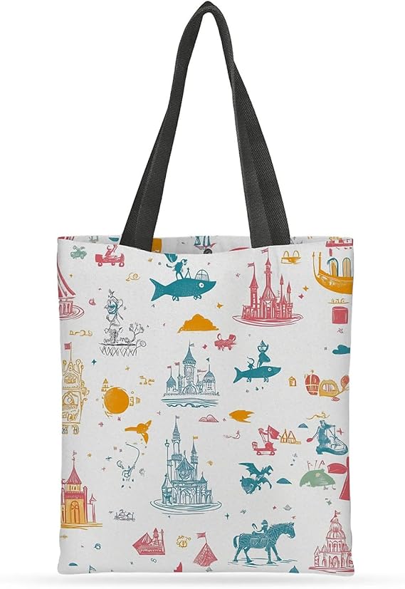 Canvas Tote Bag for Women with Zipper & Inner Pocket – Work or Shopping Use