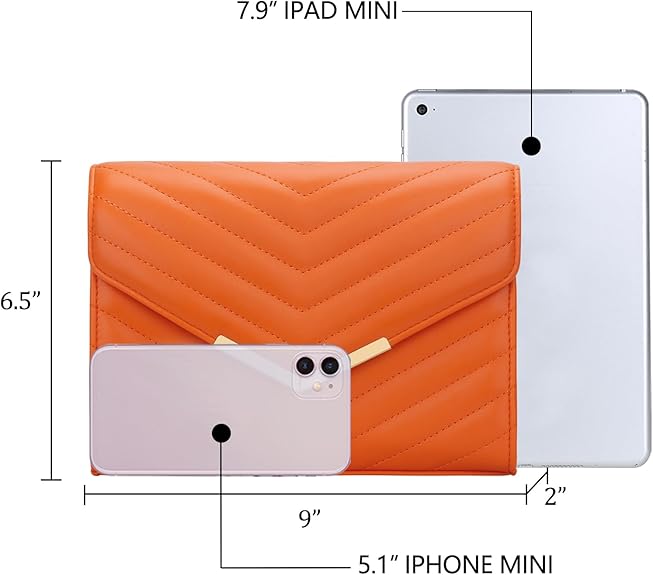 Formal Vegan Leather Envelope Clutch – Evening Purse for Wedding & Party