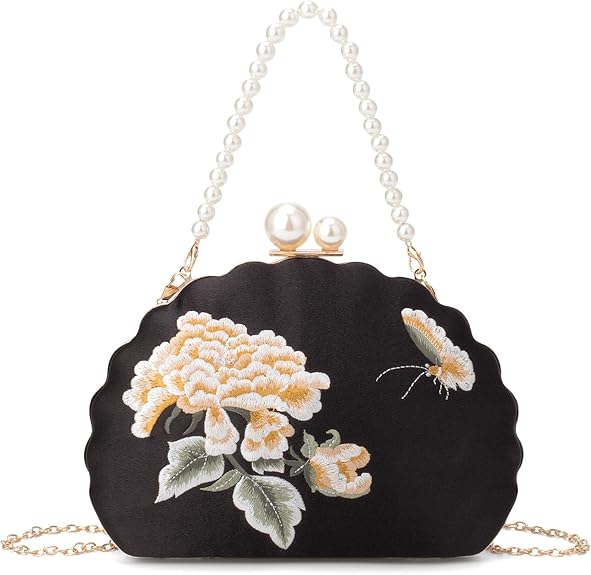 Elegant Evening Clutch for Women – Top Handle Crossbody Bag for Party & Prom