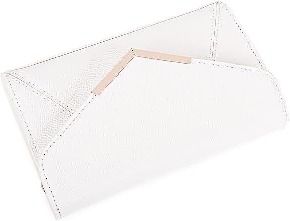 Envelope Clutch for Women – Faux Leather Foldover Evening Purse for Events