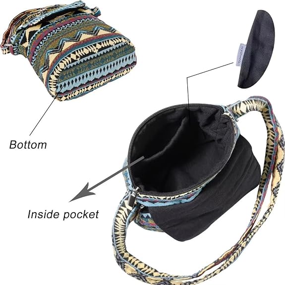 Saddle Satchel Crossbody Bag – Travel Messenger Shoulder Purse with Pockets