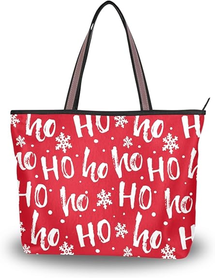 Polyester Tote Bag for Women – Zipper Closure & Pockets, Stylish Handbag