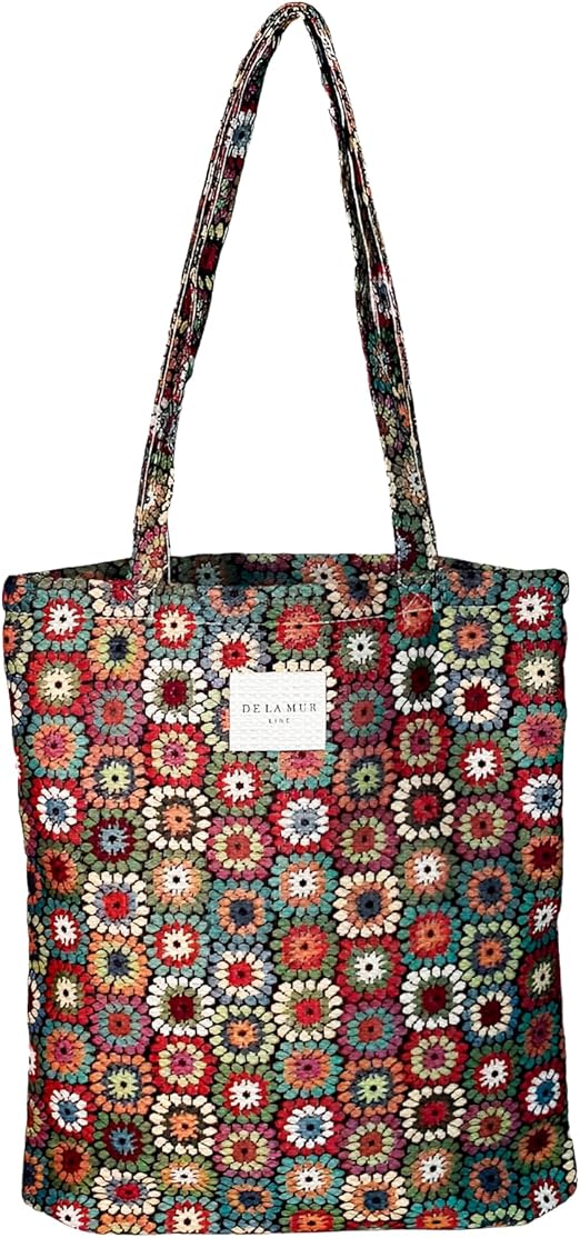 Large Boho Tote Bag for Women – Animal-Free Shoulder Purse for Daily Use