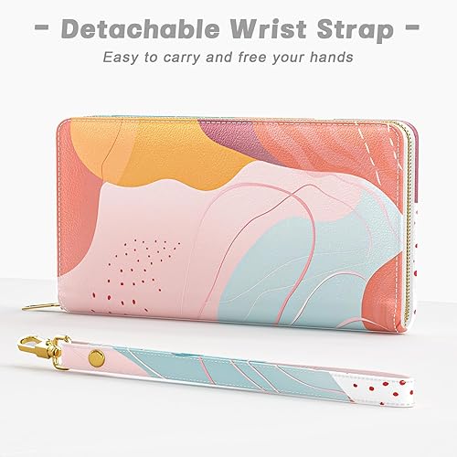 Women's RFID Clutch Wallet – Travel Wristlet with Phone and Card Slots
