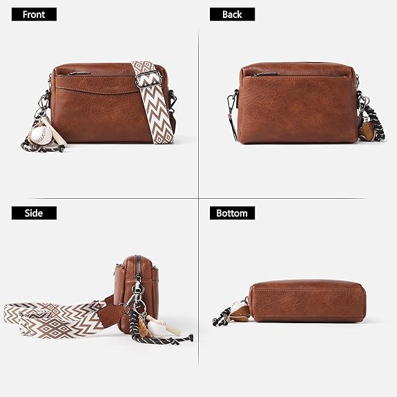 Simple Fashion Crossbody Purse for Women – Multi-Pocket with Removable Strap