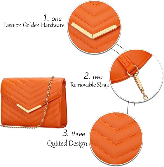 Formal Vegan Leather Envelope Clutch – Evening Purse for Wedding & Party