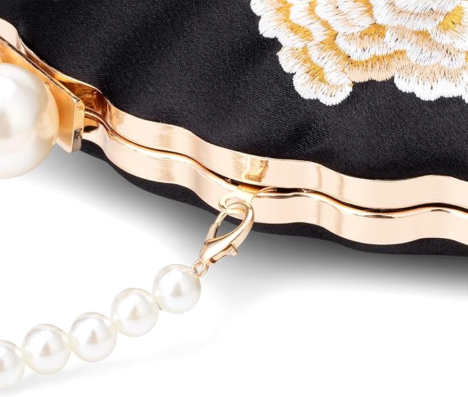Elegant Evening Clutch for Women – Top Handle Crossbody Bag for Party & Prom