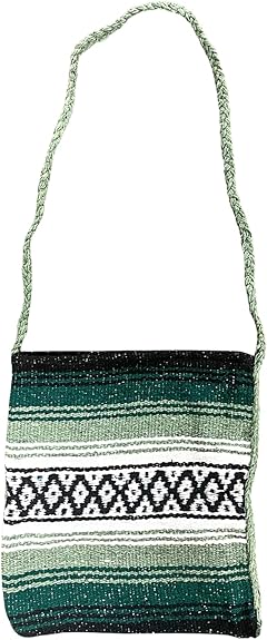 Falsa Woven Boho Crossbody Tote Bag – Colorful Hippie Shoulder Bag for Women