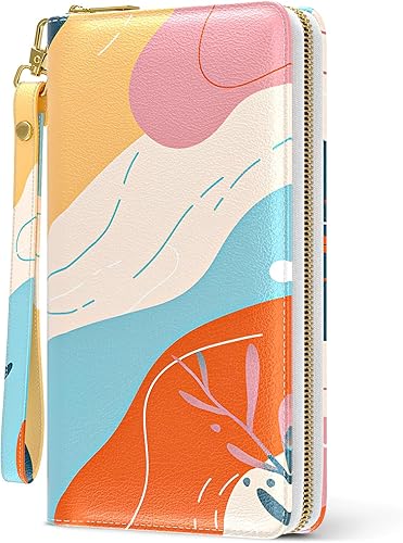 Women's RFID Clutch Wallet – Travel Wristlet with Phone and Card Slots