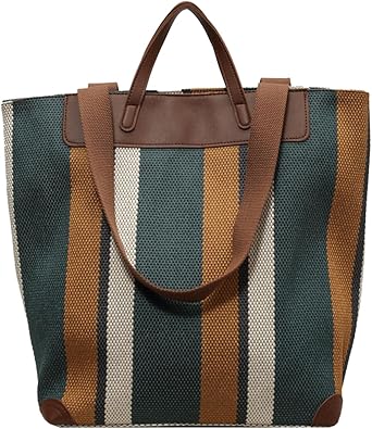 Large Canvas Tote Bag for Women – Laptop Compartment, Office & Daily Use