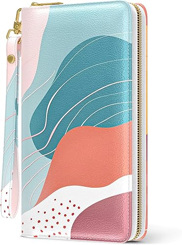 Women's RFID Clutch Wallet – Travel Wristlet with Phone and Card Slots
