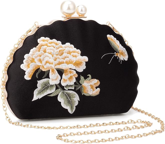 Elegant Evening Clutch for Women – Top Handle Crossbody Bag for Party & Prom