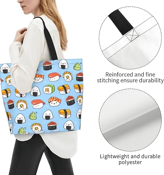 Sunflower Waterproof Tote Bag – Reusable Shoulder Handbag for Women