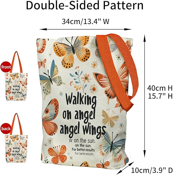 Zippered Canvas Tote Bag for Women – Everyday, Work & Grocery Use