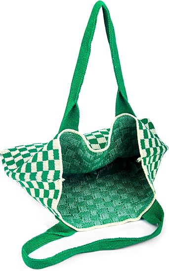 Summer Crochet Bag for Women – Large Boho Knit Beach Shoulder Tote