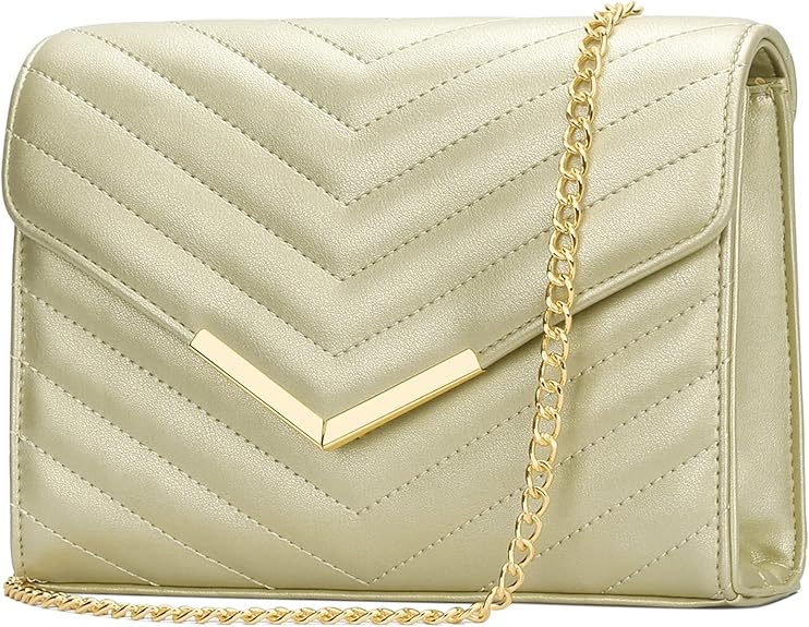 Formal Vegan Leather Envelope Clutch – Evening Purse for Wedding & Party