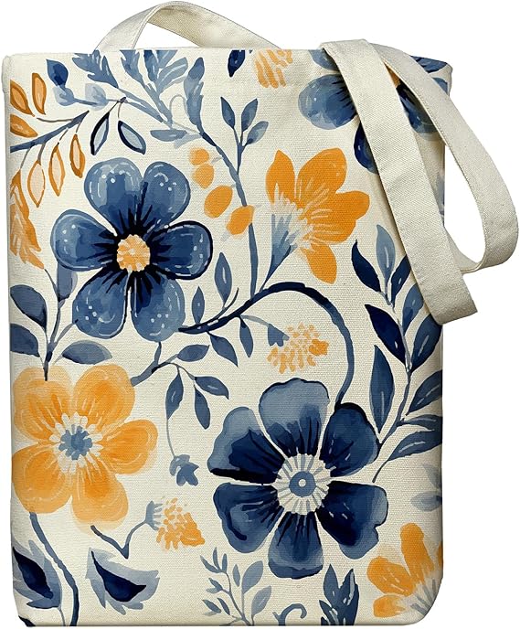 Zippered Canvas Tote Bag for Women – Everyday, Work & Grocery Use